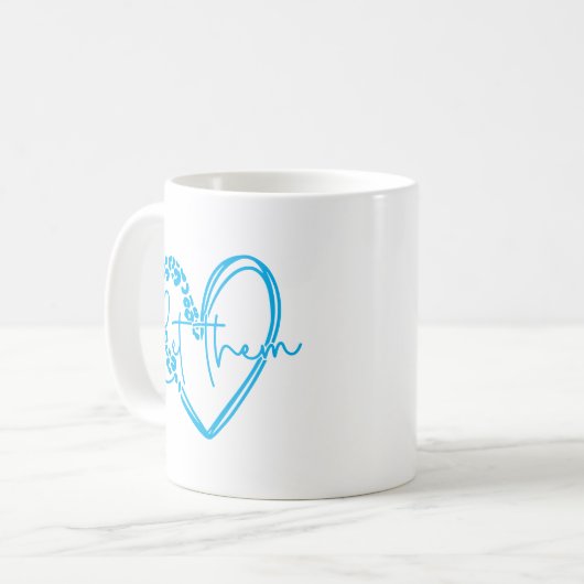 Lass ihnen Herz Kaffeetasse (Vorderseite Links)