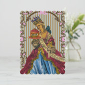 Lass ihnen Kuchen essen - Einladungen (Stehend Vorderseite)