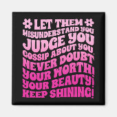 Lass ihnen Missverständnis, du urteilst dir, du kl Magnet (Vorne)