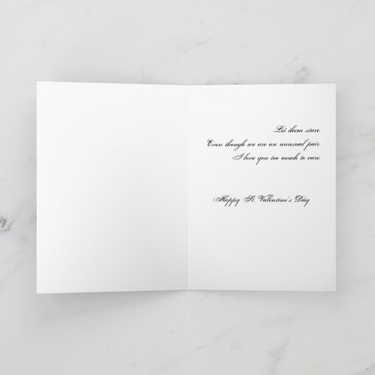 Lass ihnen Stare Feiertagskarte (Innenseite)