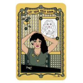 Lass Ihr Hair Down_C_4x6 Kühlschrank Magnet