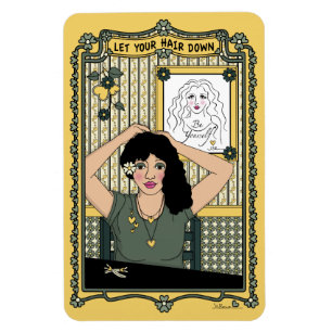 Lass Ihr Hair Down_C_4x6 Kühlschrank Magnet