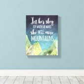 Lass ihr Schlaf, denn wenn sie überzogene Leinwänd Leinwanddruck (Insitu (Holzboden))