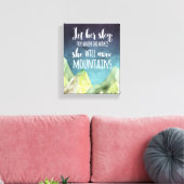 Lass ihr Schlaf, denn wenn sie überzogene Leinwänd Leinwanddruck (Insitu (Wohnzimmer))