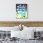 Lass ihr Schlaf, denn wenn sie überzogene Leinwänd Leinwanddruck (Insitu (Schlafzimmer))