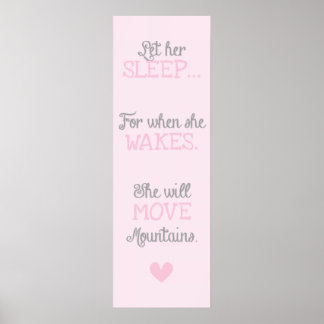 Lass ihr Schlaf. Poster