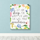 Lass ihr Schlaf, wenn sie Leinwand Wecke (Insitu (Holzboden))