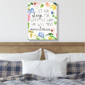 Lass ihr Schlaf, wenn sie Leinwand Wecke (Insitu (Schlafzimmer))