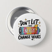 ⚡ Lass ihre Energieveränderungen nicht Button (Vorne & Hinten)