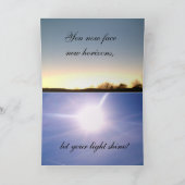 LASS IHRER LIGHT SHINE GRADUATE-Karte Karte (Innenseite)