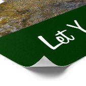 Lass Ihres Lebensflusses Poster (Ecke)