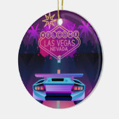 lass in Vegas Keramik Ornament (Links)