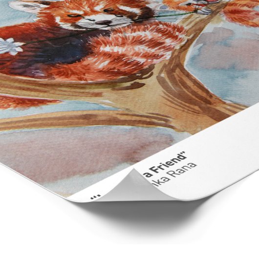 "Lass ist ein Freund" Print Poster (Ecke)