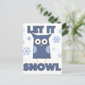 Lass ist SNOW OWL Postkarte (Stehend Vorderseite)