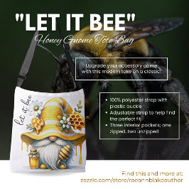 "Lass It Bee" Honey Gnome Tote Bag Tragetaschen Mit Langen Trägern