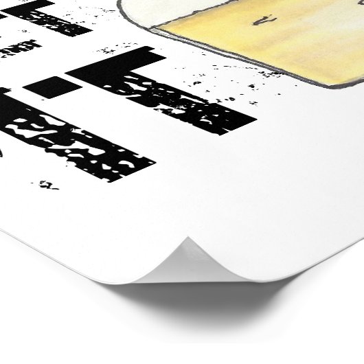 Lass It Brie Cheese Wedge Feinschmecker Poster (Ecke)