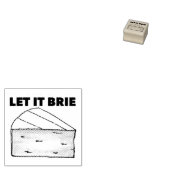LASS IT BRIE FEINSCHMECKER BRIEFMARKE GUMMISTEMPEL (Stempel)