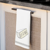 Lass It Brie Funny Cheese Pun Geschirrtuch