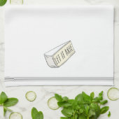 Lass It Brie Funny Cheese Pun Geschirrtuch (Gefaltet)