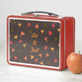 Lass It Fall Metal Lunchbox (Brown & Orange) (Beispiel)