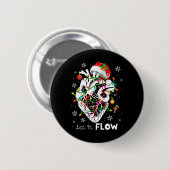 Lass It Fwing Xmas Anatomie Santa Heart Teil Cardi Button (Vorne & Hinten)