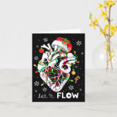 Lass It Fwing Xmas Anatomie Santa Heart Teil Cardi Karte (Gelbe Blume)