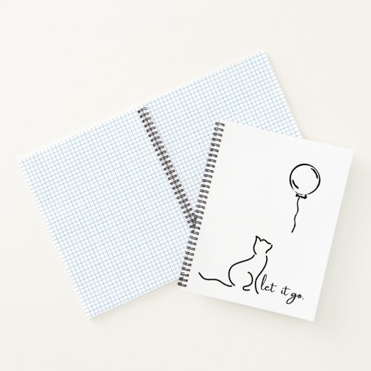 Lass It Go - Cat Design Spiral Notebook Notizblock (Innenseite)