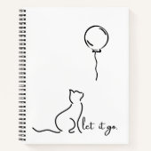 Lass It Go - Cat Design Spiral Notebook Notizblock (Vorderseite)