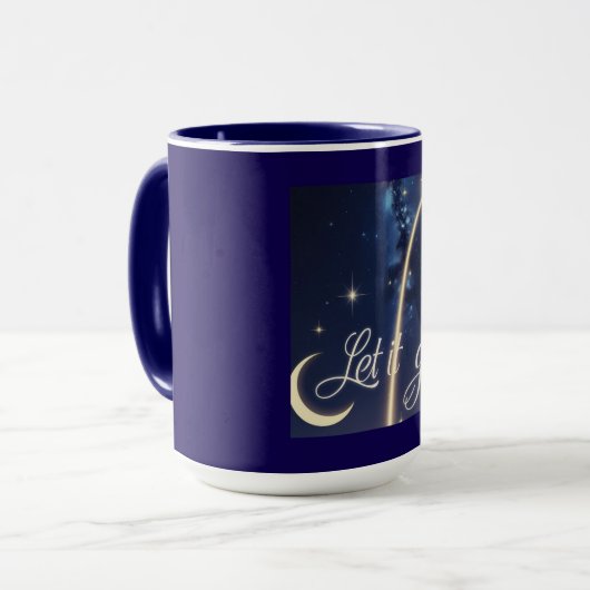 Lass it go Falling Star Galaxy Tasse - Inspiration (Vorderseite Links)