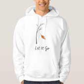 Lass it Go - Minimalistisch sinkendes Leaf Inspira Hoodie (Vorderseite)