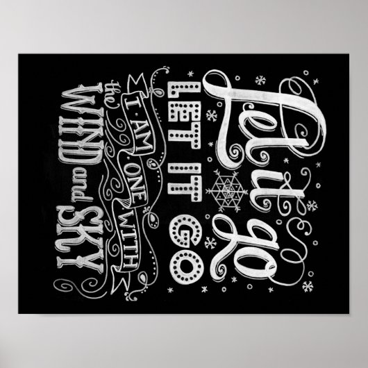 Lass It Go Original Artwork Print Poster (Vorne)