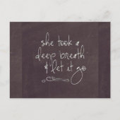 Lass It Go Postcard Postkarte (Vorderseite)