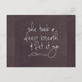 Lass It Go Postcard Postkarte