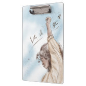 Lass it Go Zwischenablage L | Frau Blue Sky Klemmbrett (Links)