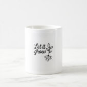 Lass It Grow - Minimalistische Pflanze Lover Kaffeetasse (Mittel)