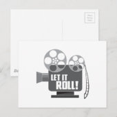 Lass It Roll Postkarte (Vorne/Hinten)