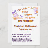 Lass It Shine Christlich Halloween Einladung (Vorderseite)