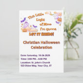 Lass It Shine Christlich Halloween Einladung (Stehend Vorderseite)