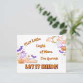 Lass It Shine Christlich Halloween Einladung (Stehend Vorderseite)