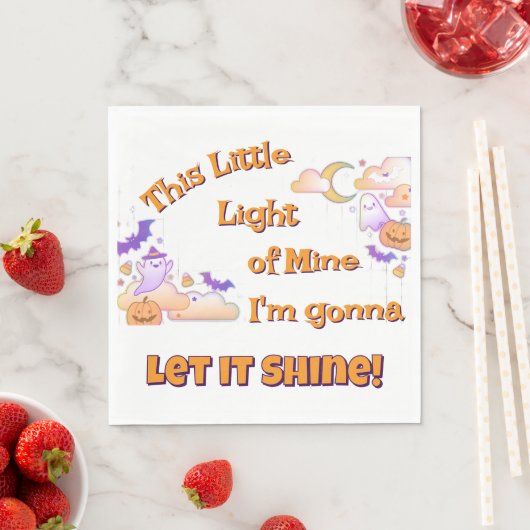 Lass It Shine Christlich Halloween Luncheon Serviette (Beispiel)