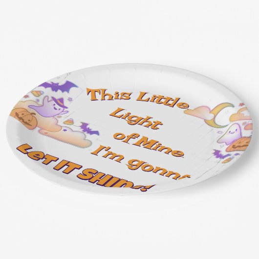 Lass It Shine Christlich Halloween Paper Teller (Schrägansicht)