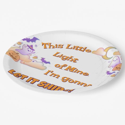 Lass It Shine Christlich Halloween Paper Teller (Schrägansicht)