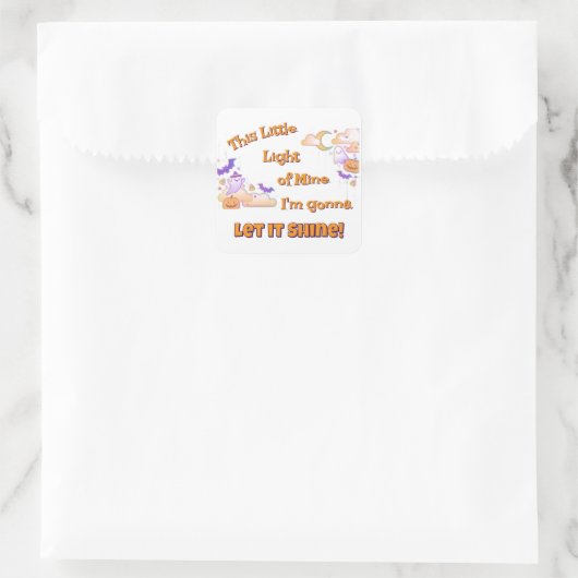 Lass It Shine Christlich Halloween Stickers (Tasche)