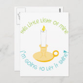 Lass It Shine Postkarte (Vorne/Hinten)