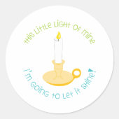 Lass It Shine Runder Aufkleber (Vorderseite)