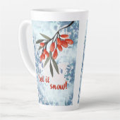 Lass It Snowberries - Whimsical Winter Card Milchtasse (Linke Ecke)
