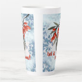 Lass It Snowberries - Whimsical Winter Card Milchtasse (Vorderseite)