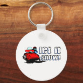 Lass It Snowmobile Schlüsselanhänger (Vorderseite)