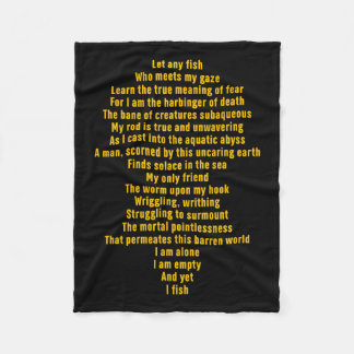 Lass jeden Fisch, der mein Zitat aus dem Blickwink Fleecedecke