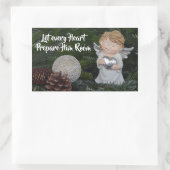 Lass jeden Herzens Vorbereiten Ihm Zimmer, Weihnac Rechteckiger Aufkleber (Tasche)